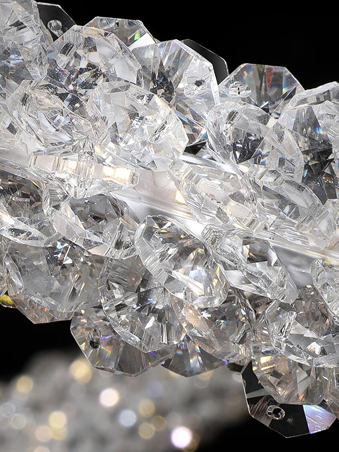 Decorative Ring Crystal Island Chandelier - Cueteks