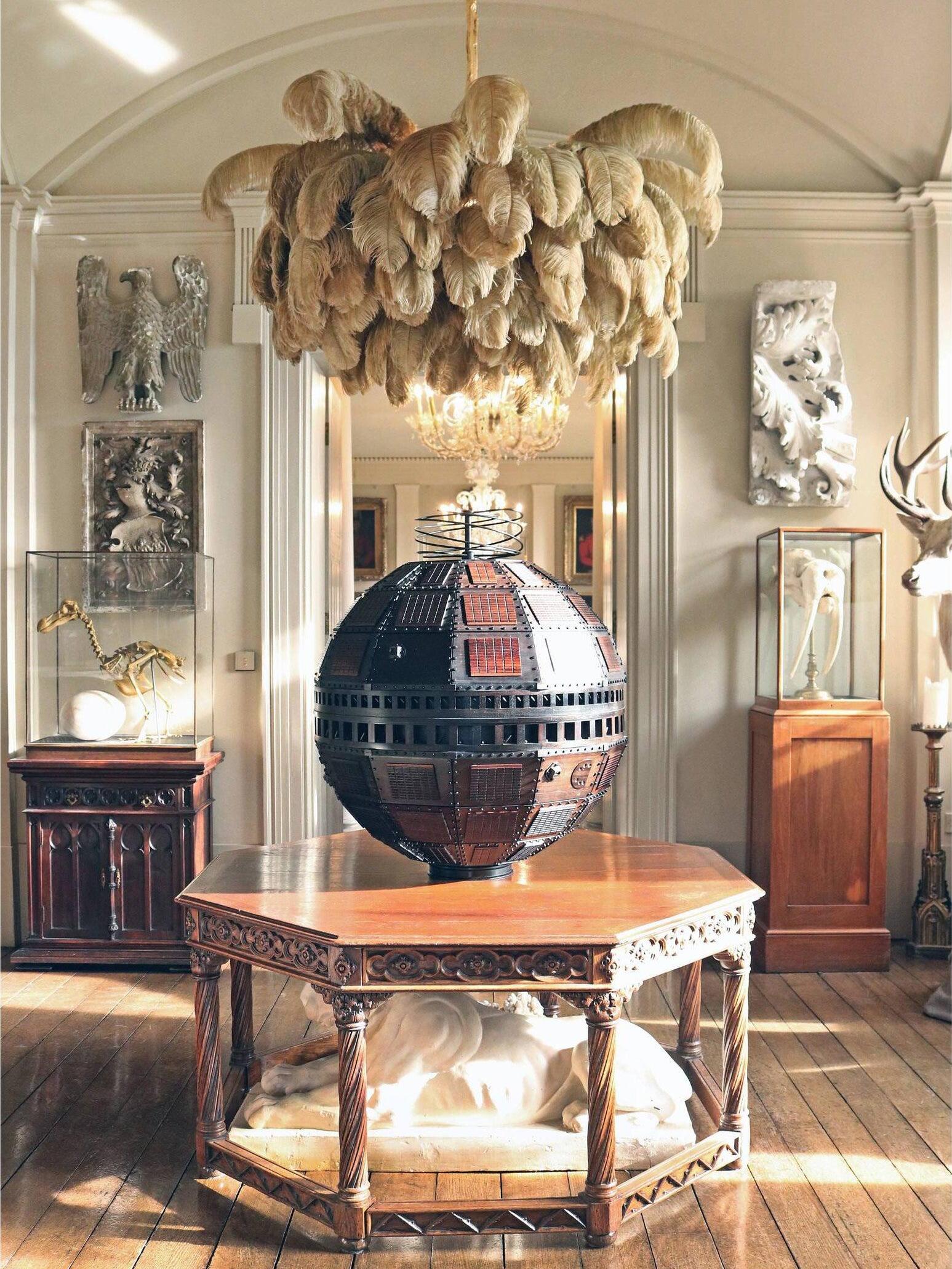 Ostrich Feather Chandeliers - Cueteks