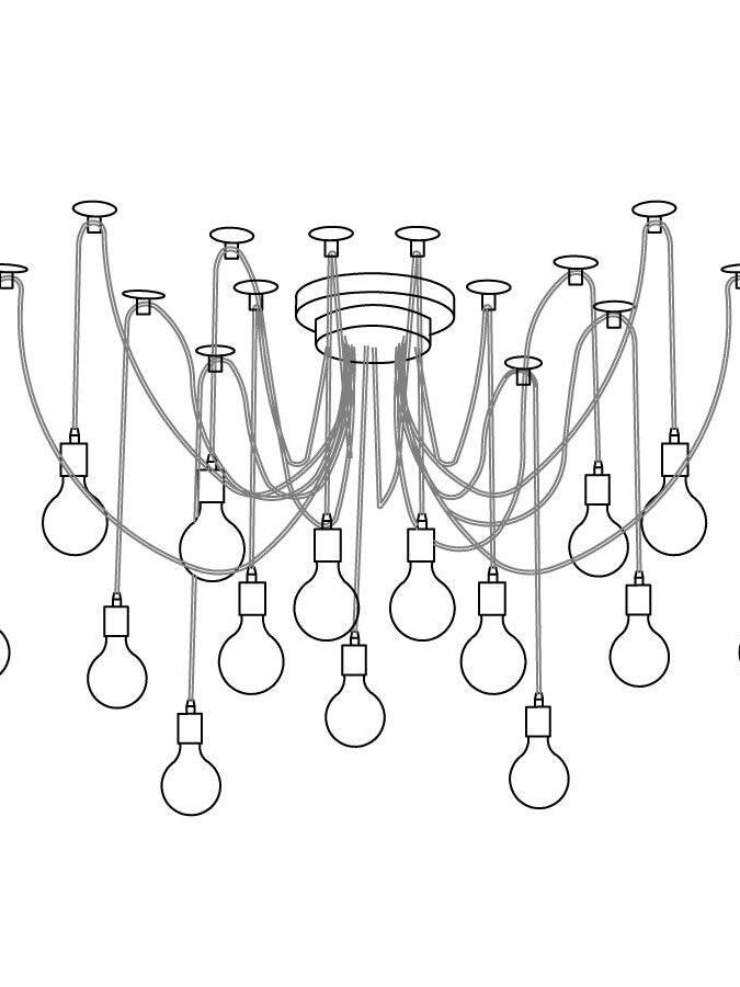Industrial Spider Chandelier - Cueteks