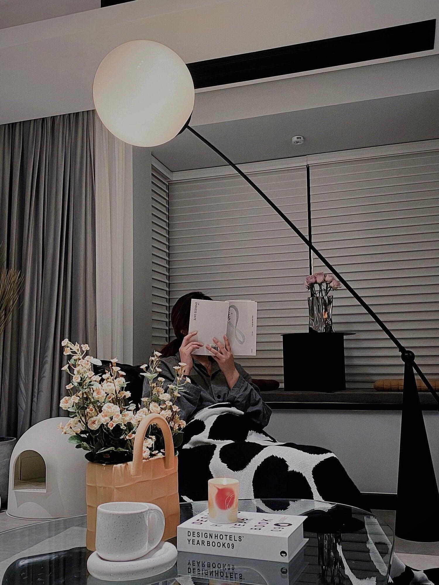 Opal Arc Floor Lamp - Cueteks