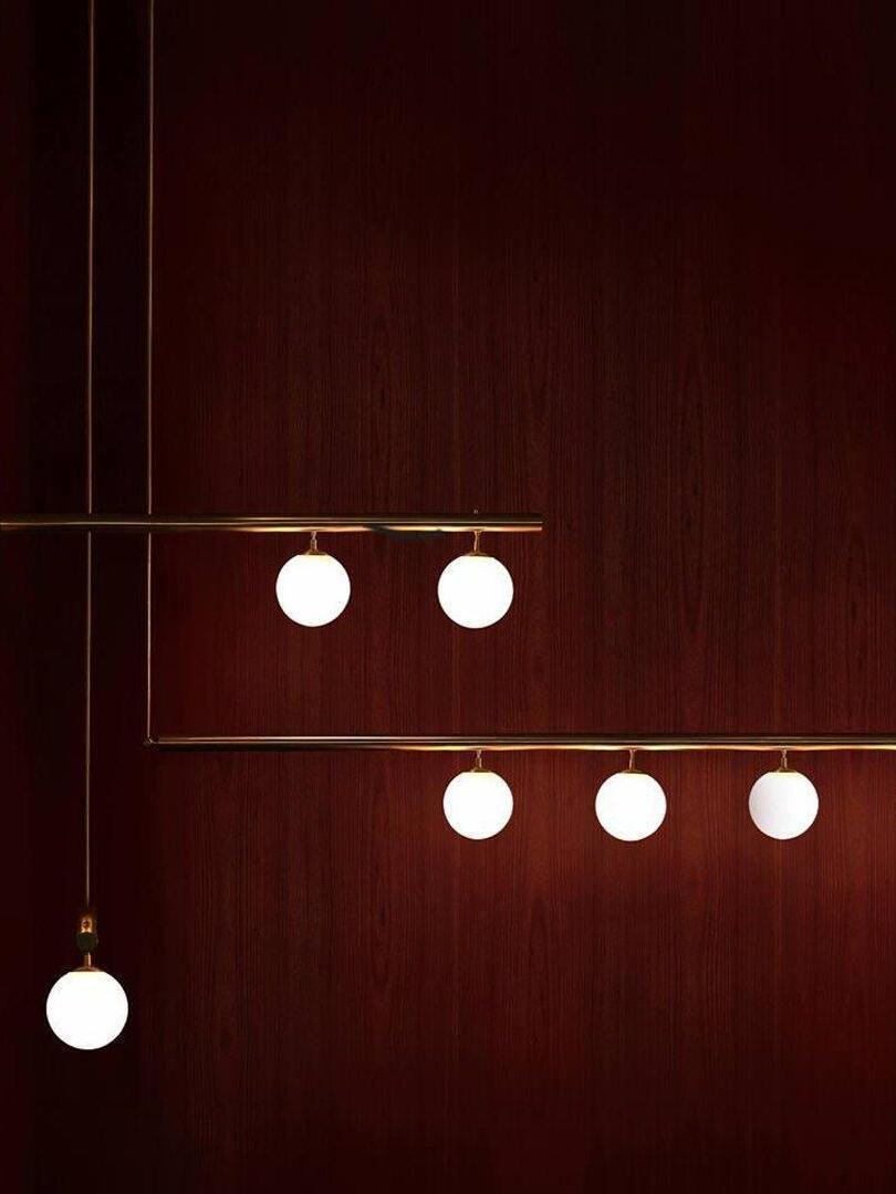 Multi-layer Rod Satellite Ball Ceiling Light - Cueteks