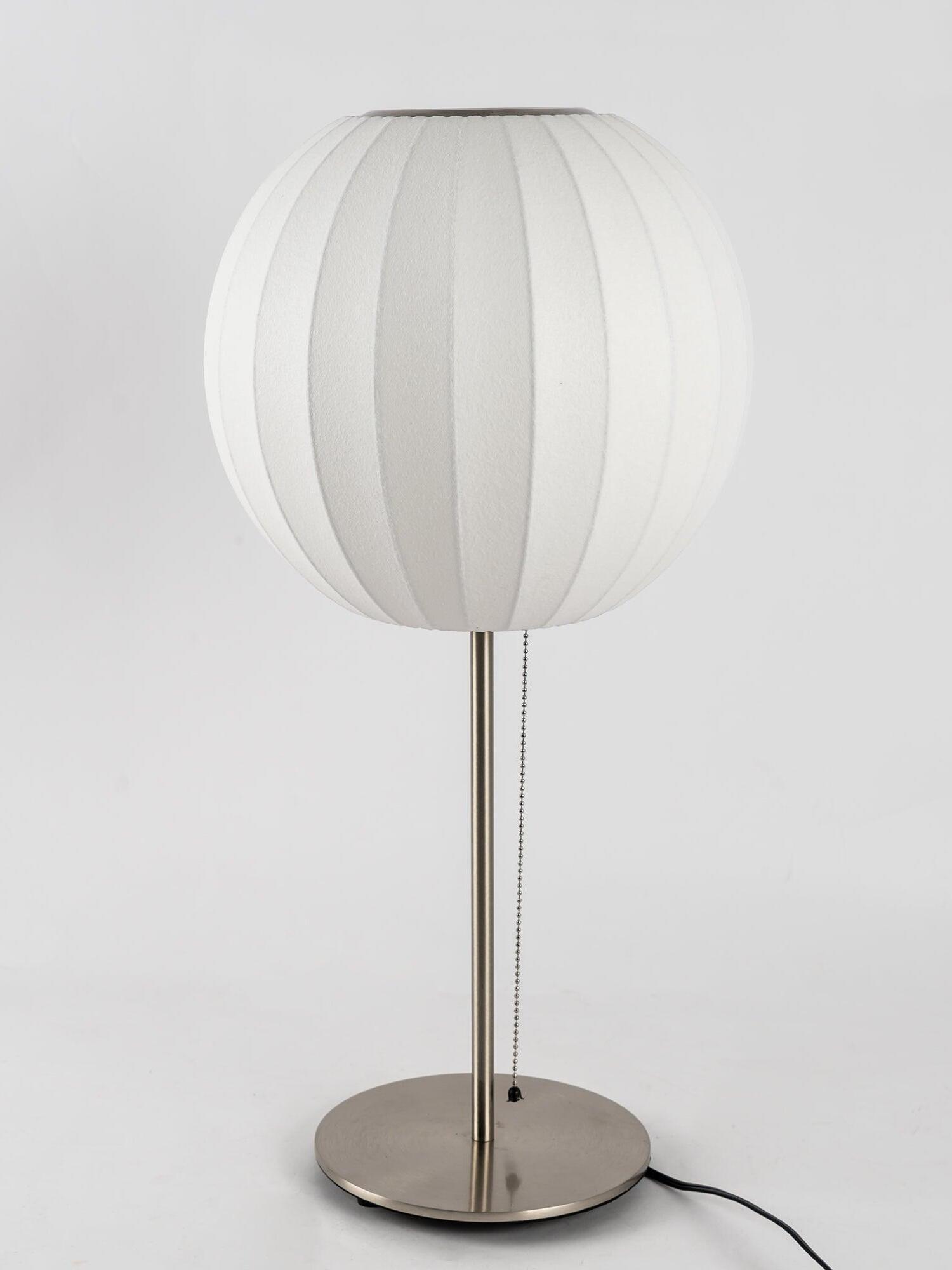 White Nelson Ball Shape Tripod Table Lamp - Cueteks