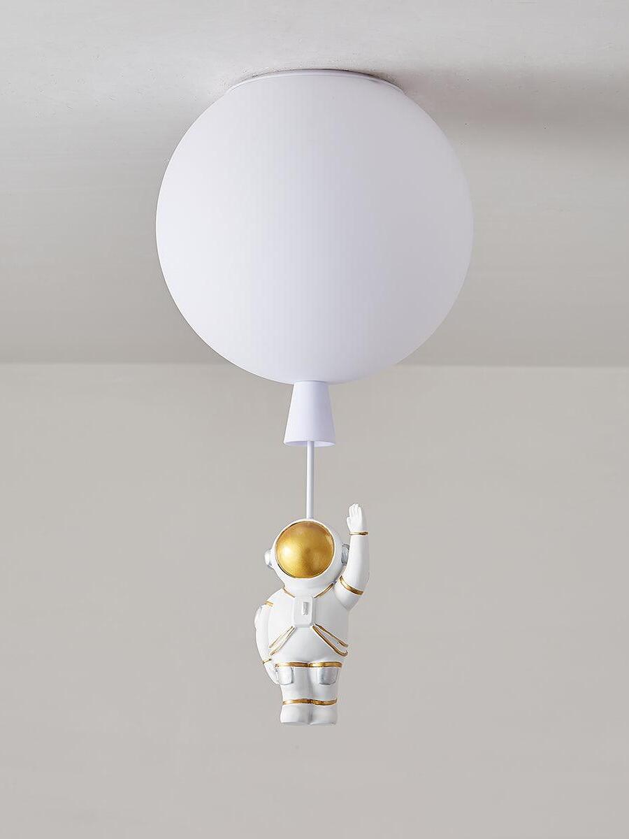 Creative Frosted Balloon Astronaut Children Ceiling Light - Cueteks