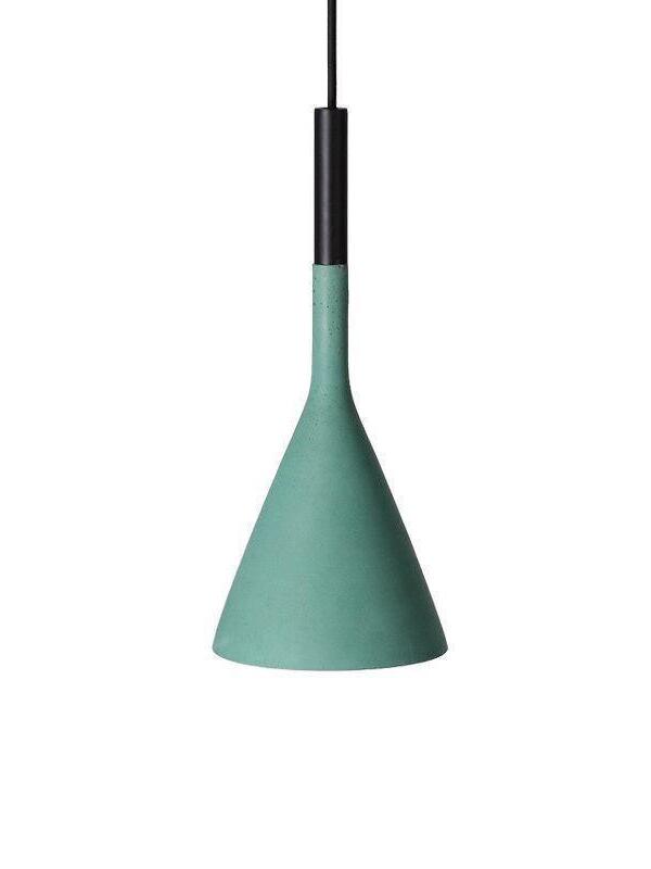 Industrial Tapered Conical Concrete Pendant Light - Cueteks