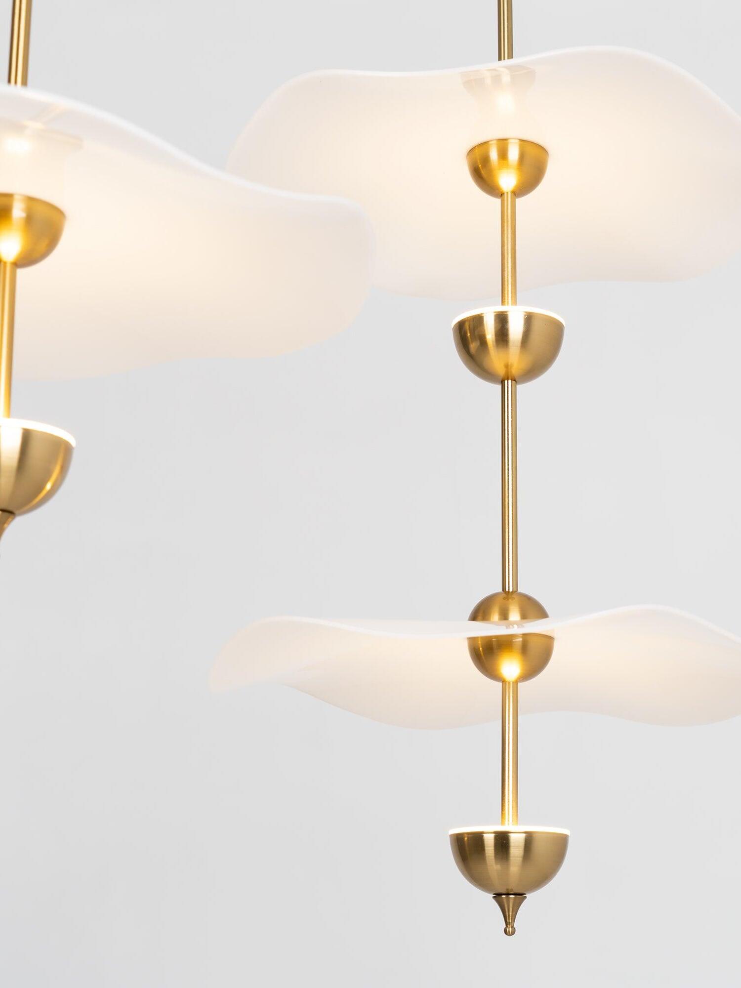 Envolee Double Biscuit Pendant Light - Cueteks