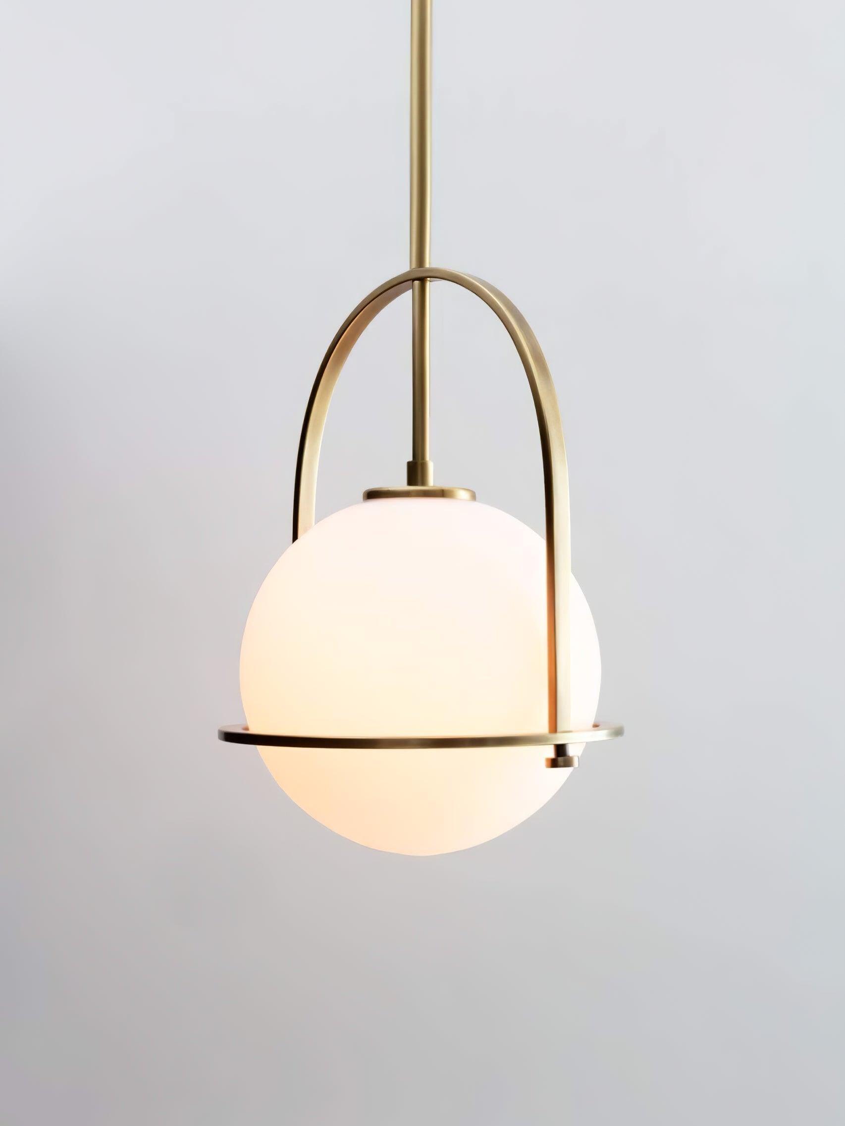 Modern Somerset Opal Glass Ball Pendant Light - Cueteks