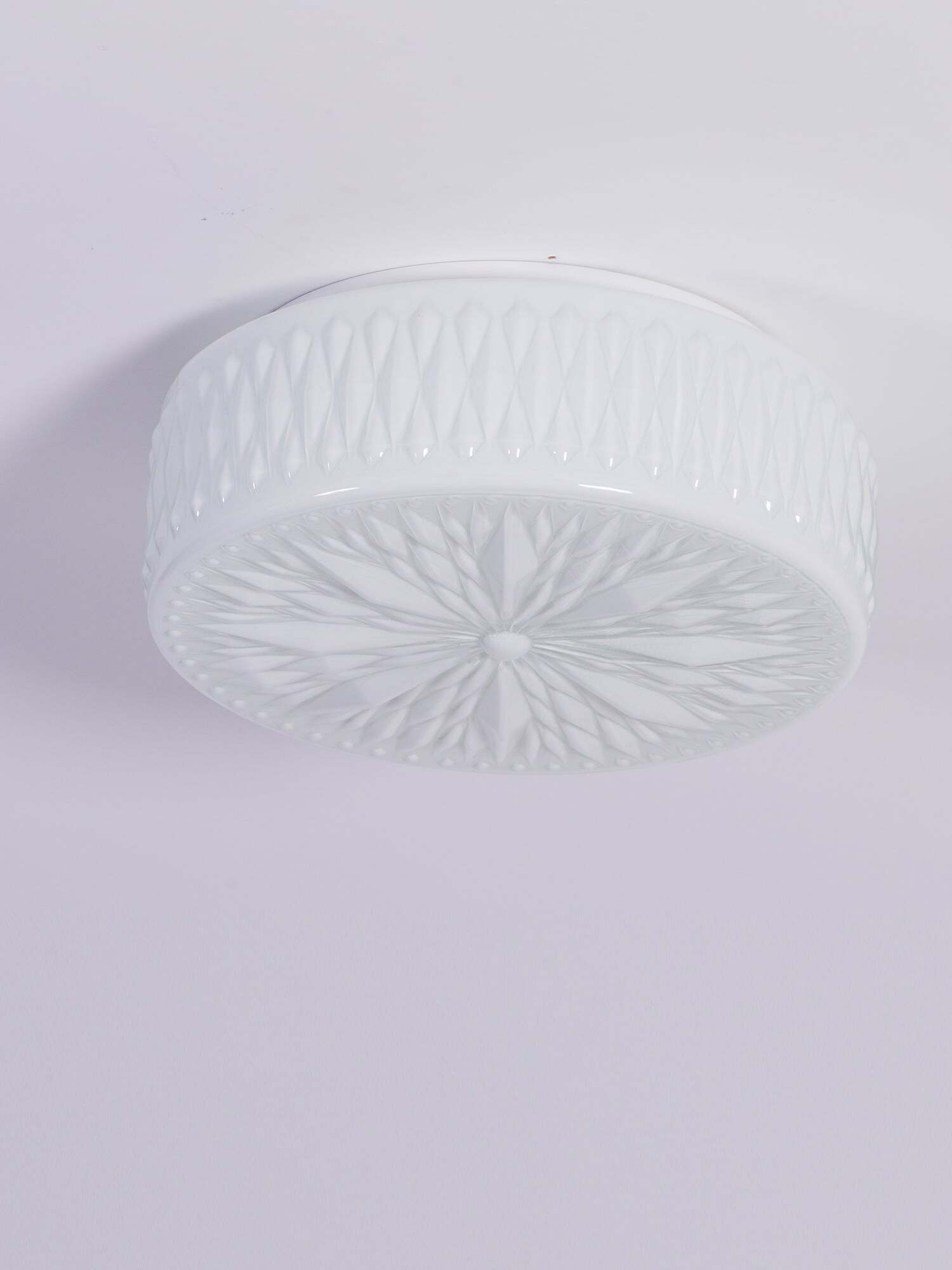 Vintage Adler Glass Rounded Ceiling Light For Bedroom - Cueteks