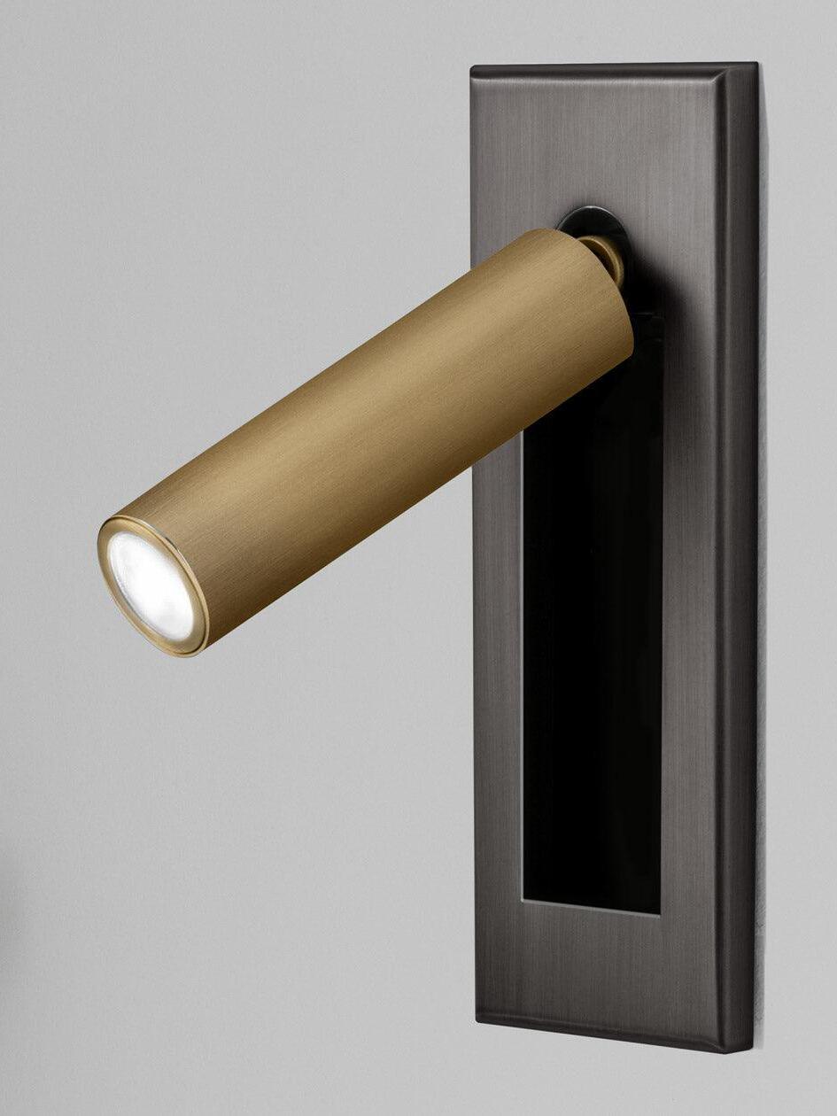 Matt Black and Copper cylindrical head with hidden switch