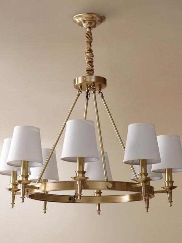 Antique Brass Chandelier - Cueteks
