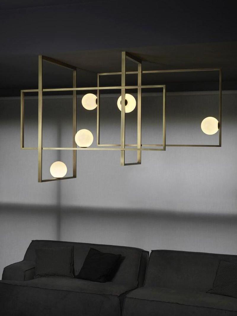 Mondrian Glass Ceiling Light - Cueteks