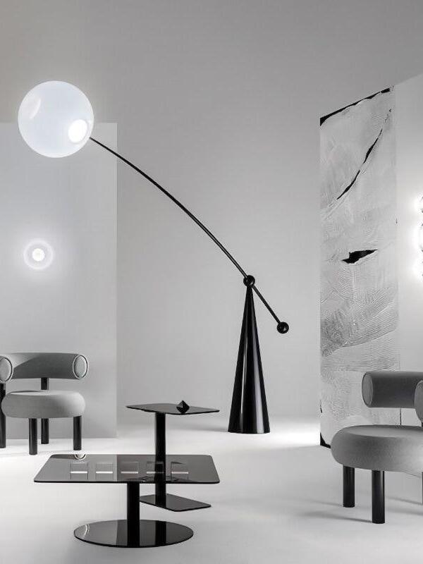 Opal Arc Floor Lamp - Cueteks