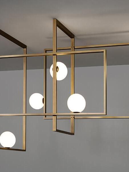 Mondrian Glass Ceiling Light - Cueteks