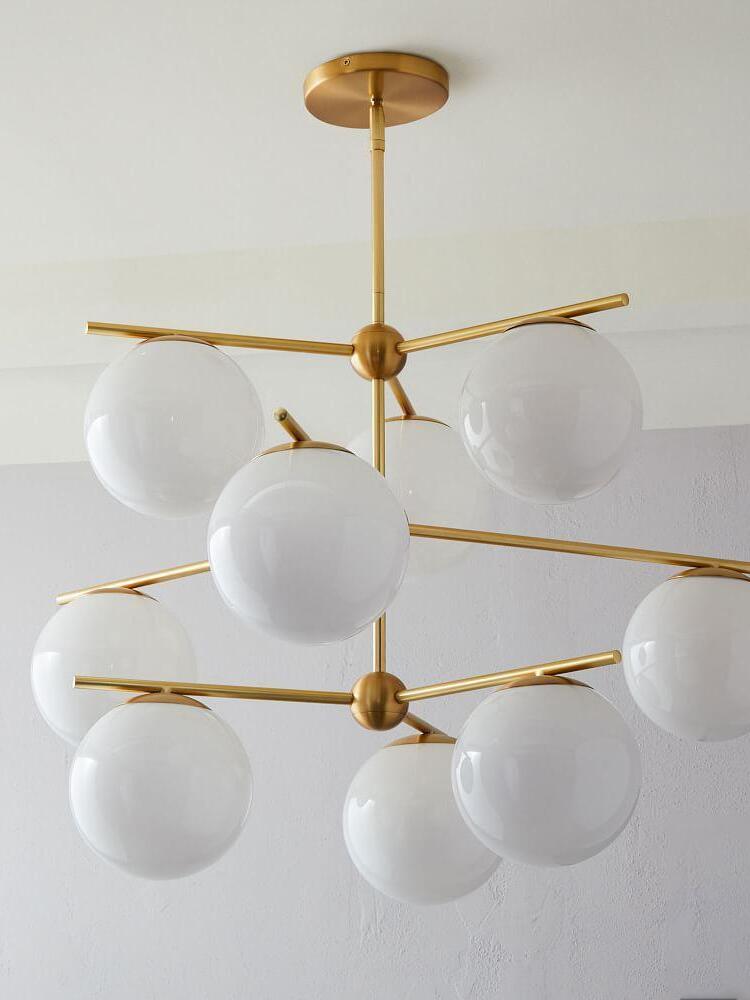 Sphere & Stem Chandelier - Cueteks