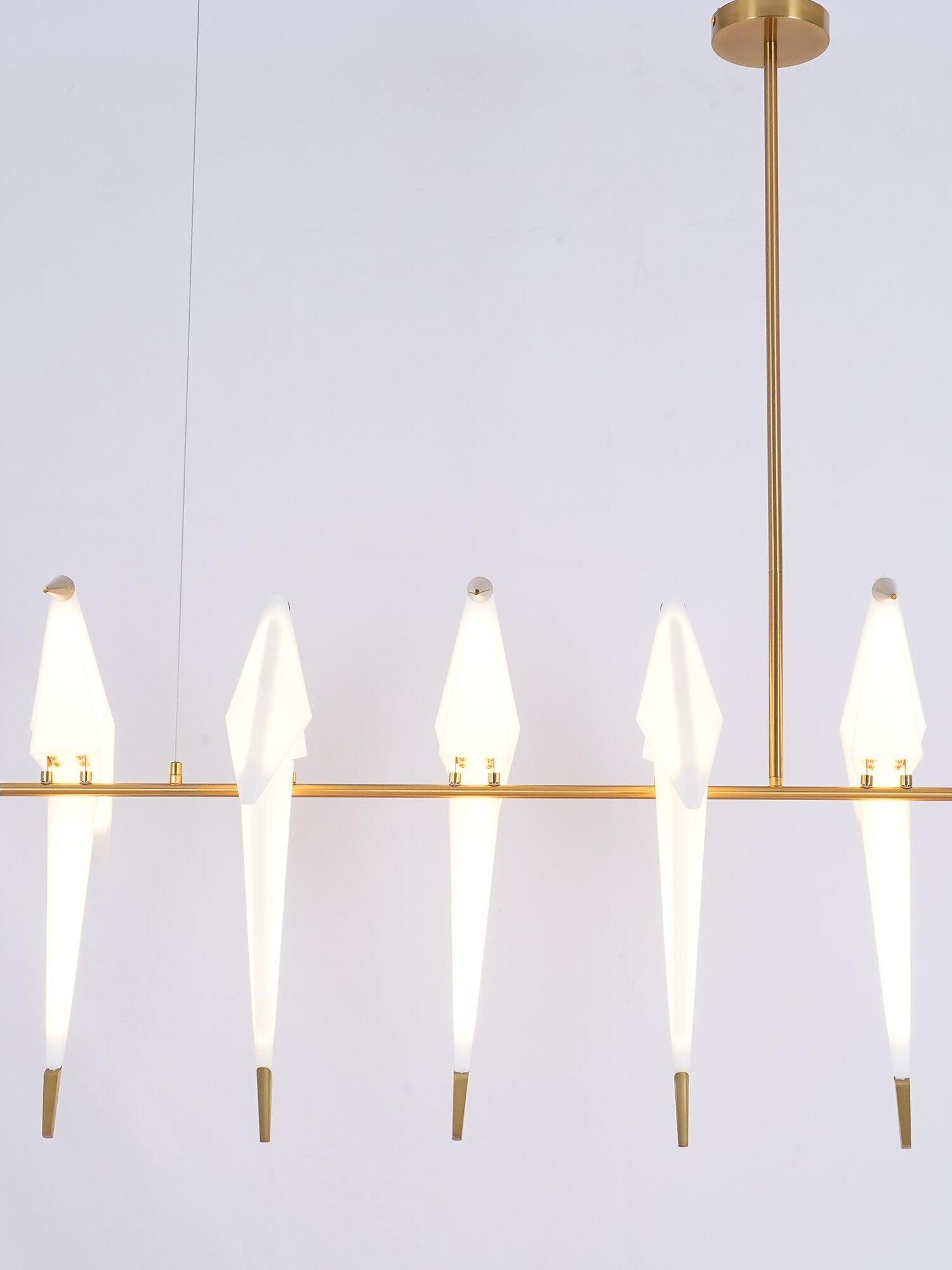 Perching Bird Chandelier - Cueteks