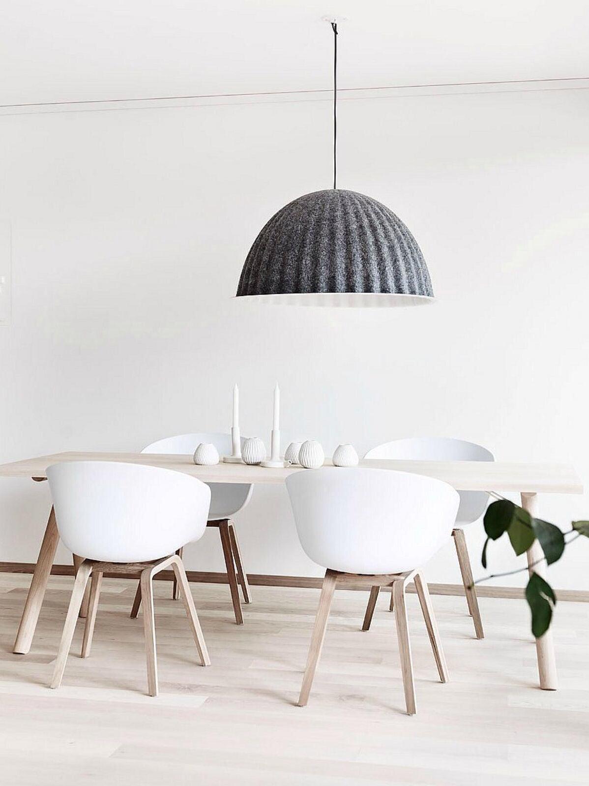 Modern Under The Bell Ribbed Pendant Lamp - Cueteks
