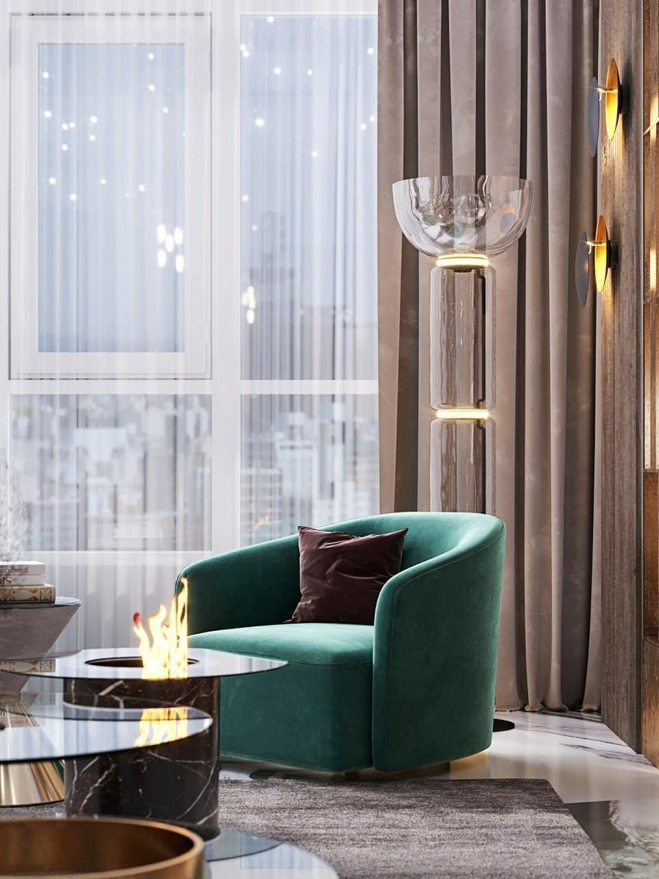 Exquisite Noctambule Metal Table & Floor Lamp - Cueteks