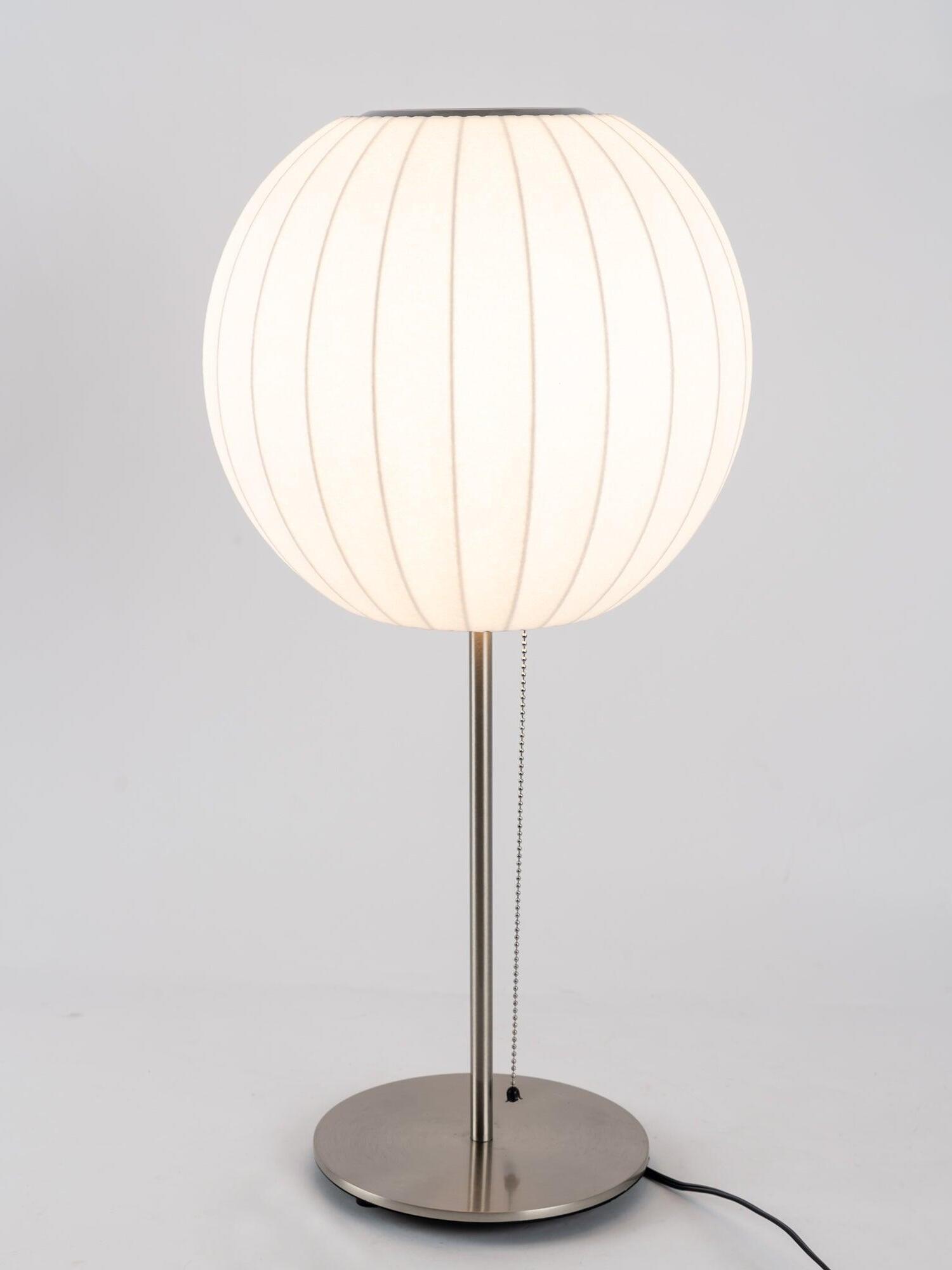 White Nelson Ball Shape Tripod Table Lamp - Cueteks
