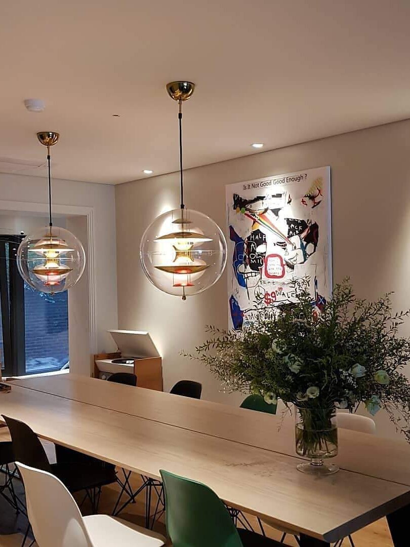Modern Metal VP Globe Suspension for Living Room - Cueteks