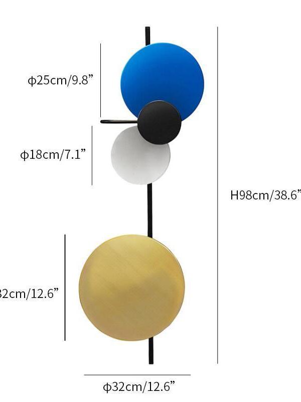 Macaroon Planet Disc Creative Wall Lamp - Cueteks