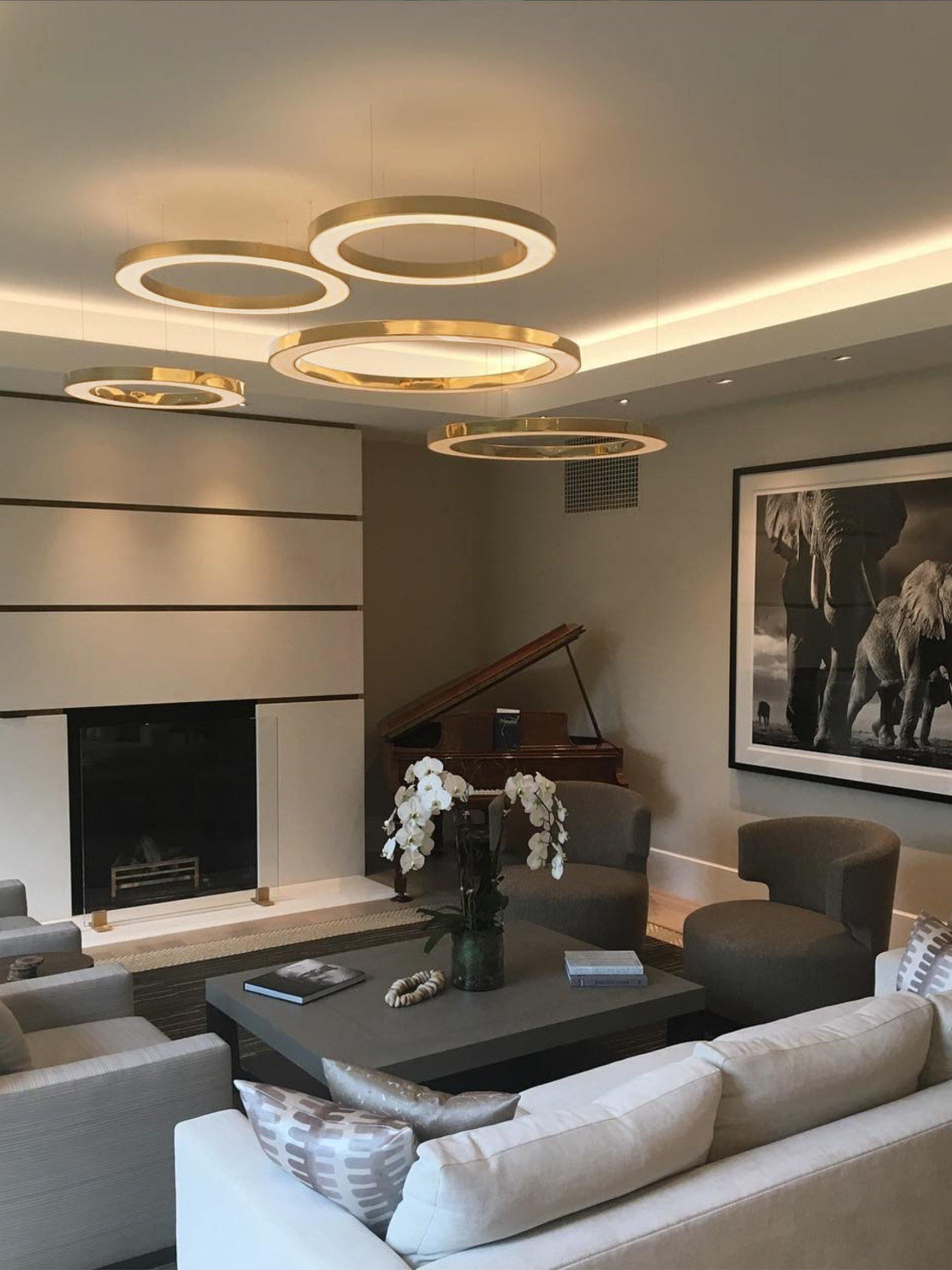 Classic Metal Circular Ring Mahlu Chandelier - Cueteks
