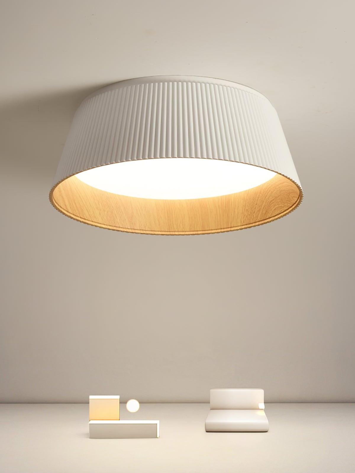 Modern Ribbed Ceiling Light - Cueteks
