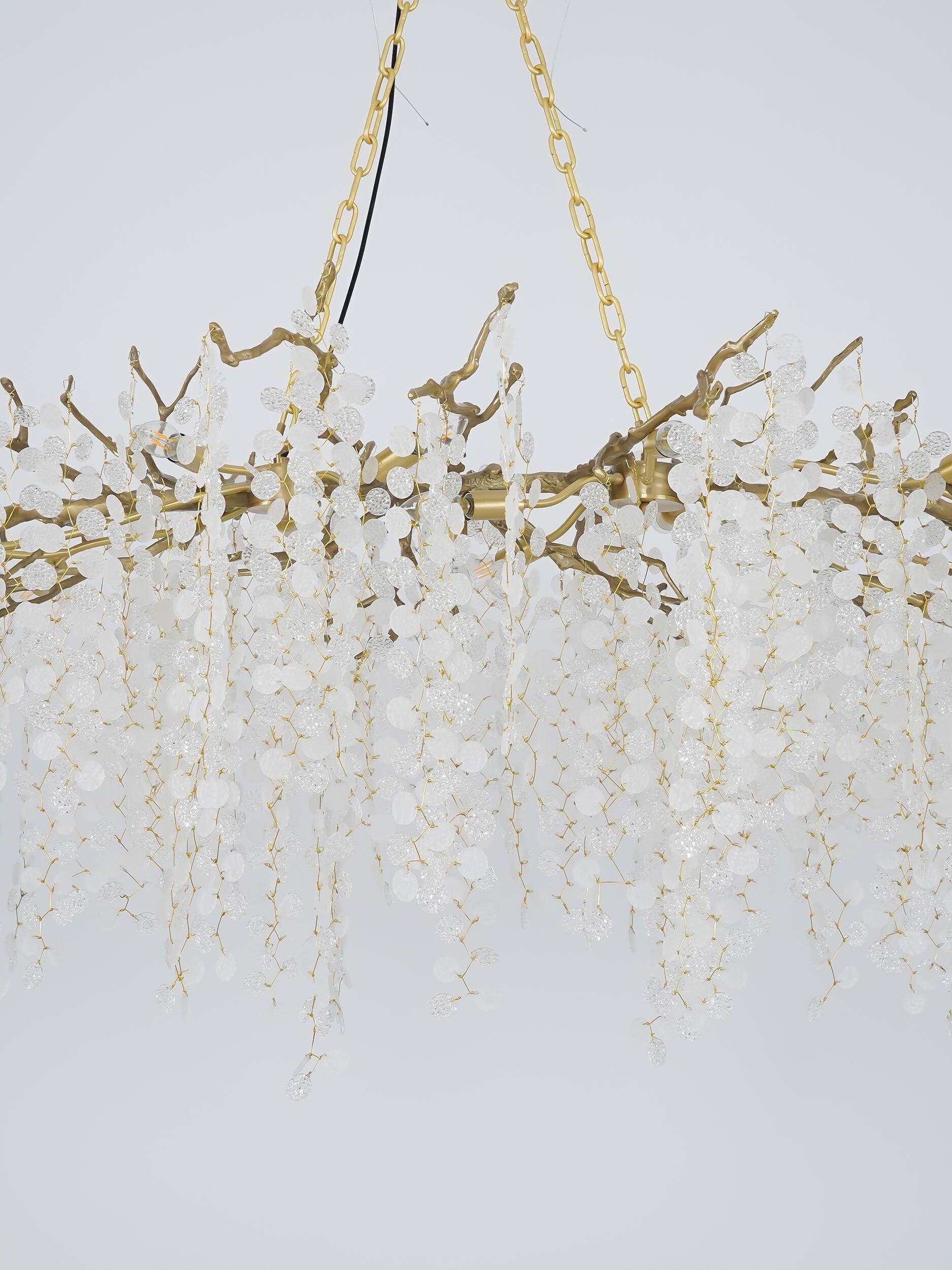 Shiro Noda Crystal Chandelier - Cueteks