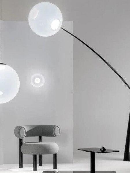 Opal Arc Floor Lamp - Cueteks