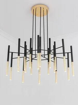 Metal Tubular Chandelier - Cueteks