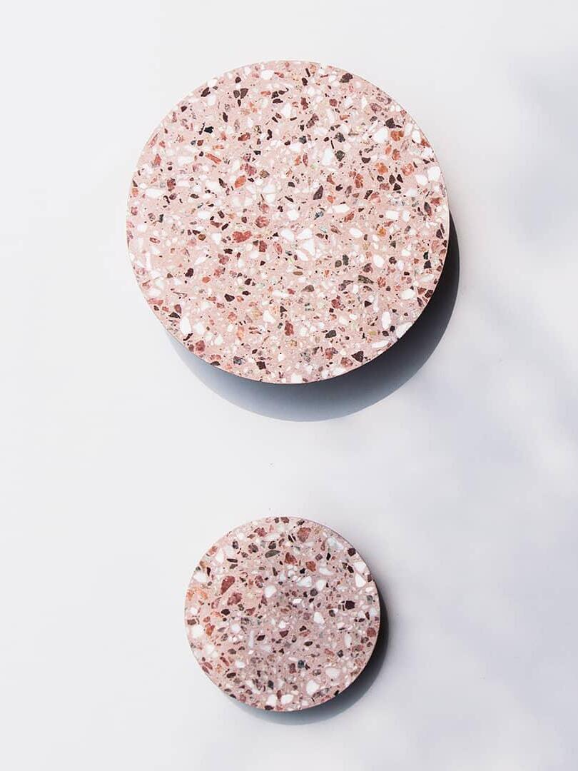 Modern Round Terrazzo Pin Wall Lamp - Cueteks