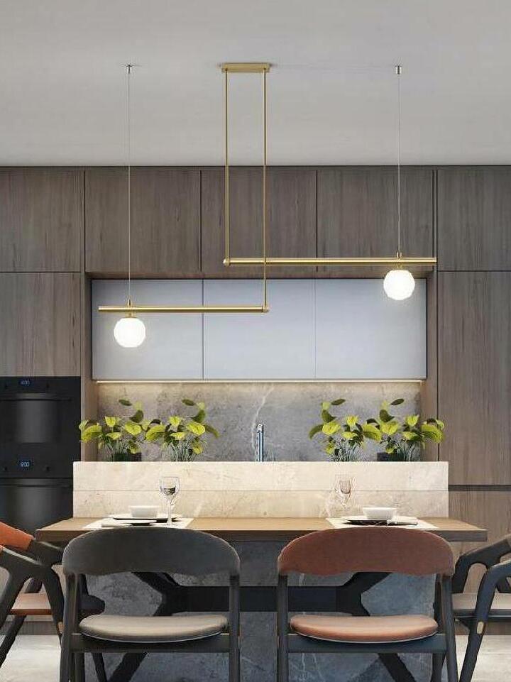 Multi-layer Rod Satellite Ball Ceiling Light - Cueteks