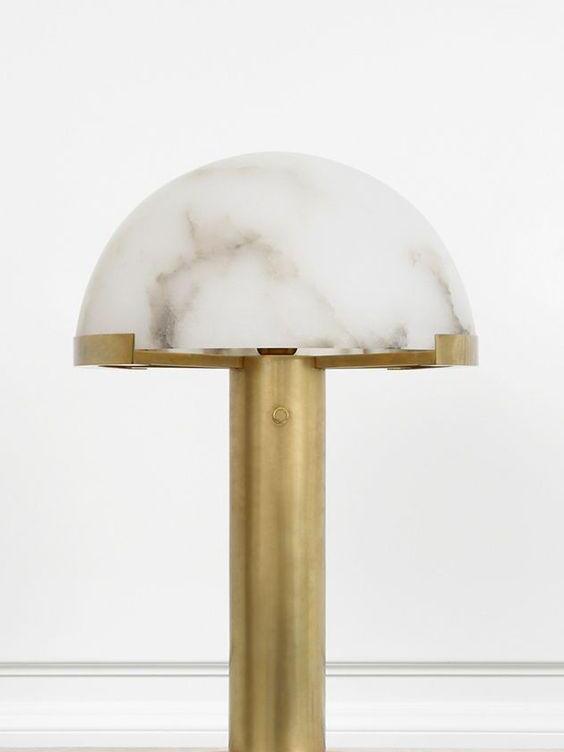Pale veined dome on a Gold column