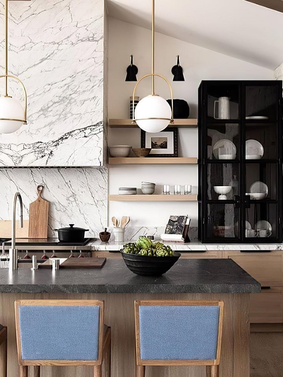 Modern Somerset Opal Glass Ball Pendant Light - Cueteks
