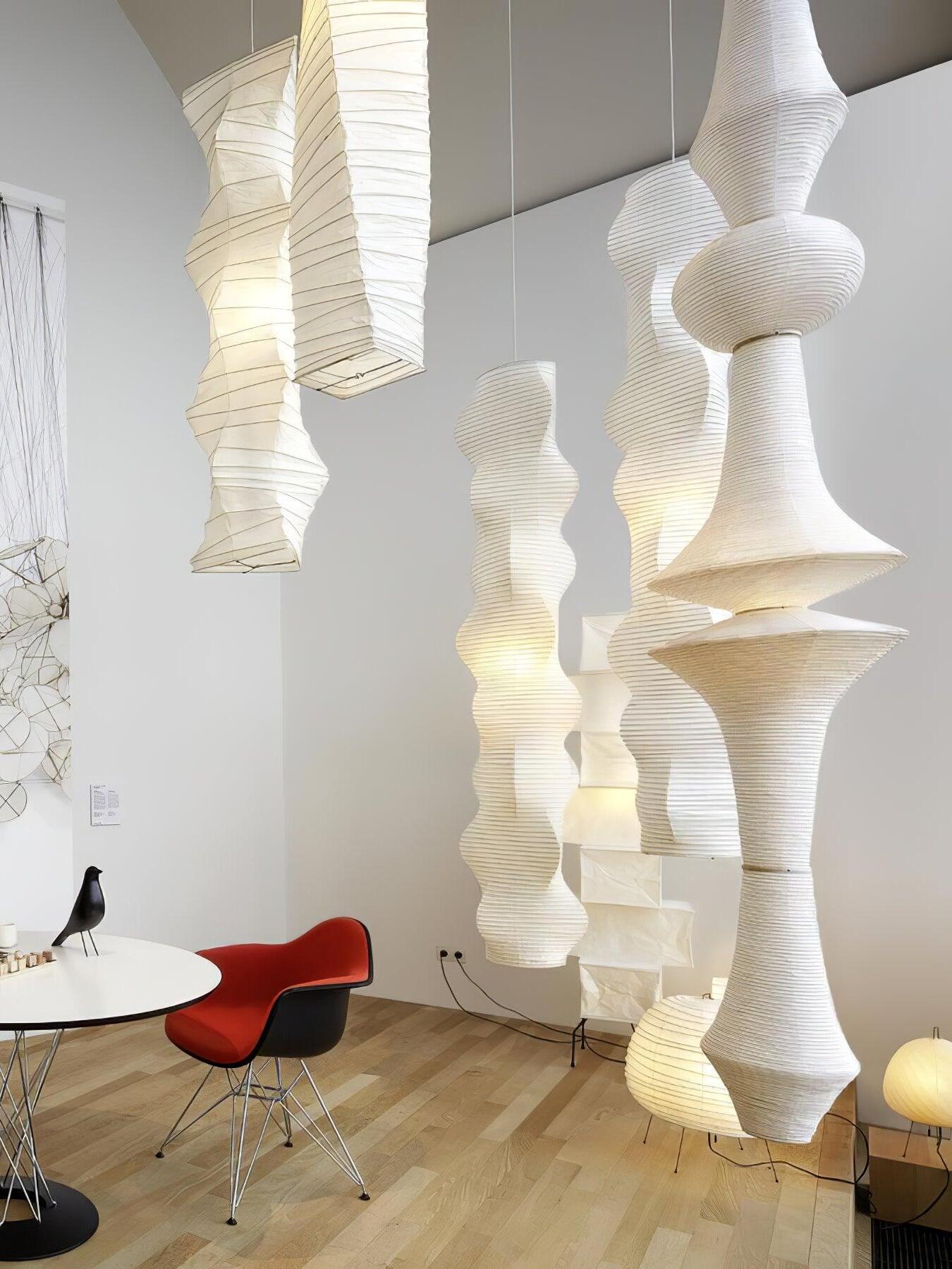 Rice Paper E Pendant Light - Cueteks