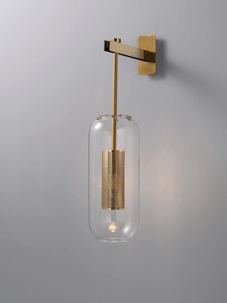 Middle Ages Vadim Glass Lantern Wall Lamp - Cueteks