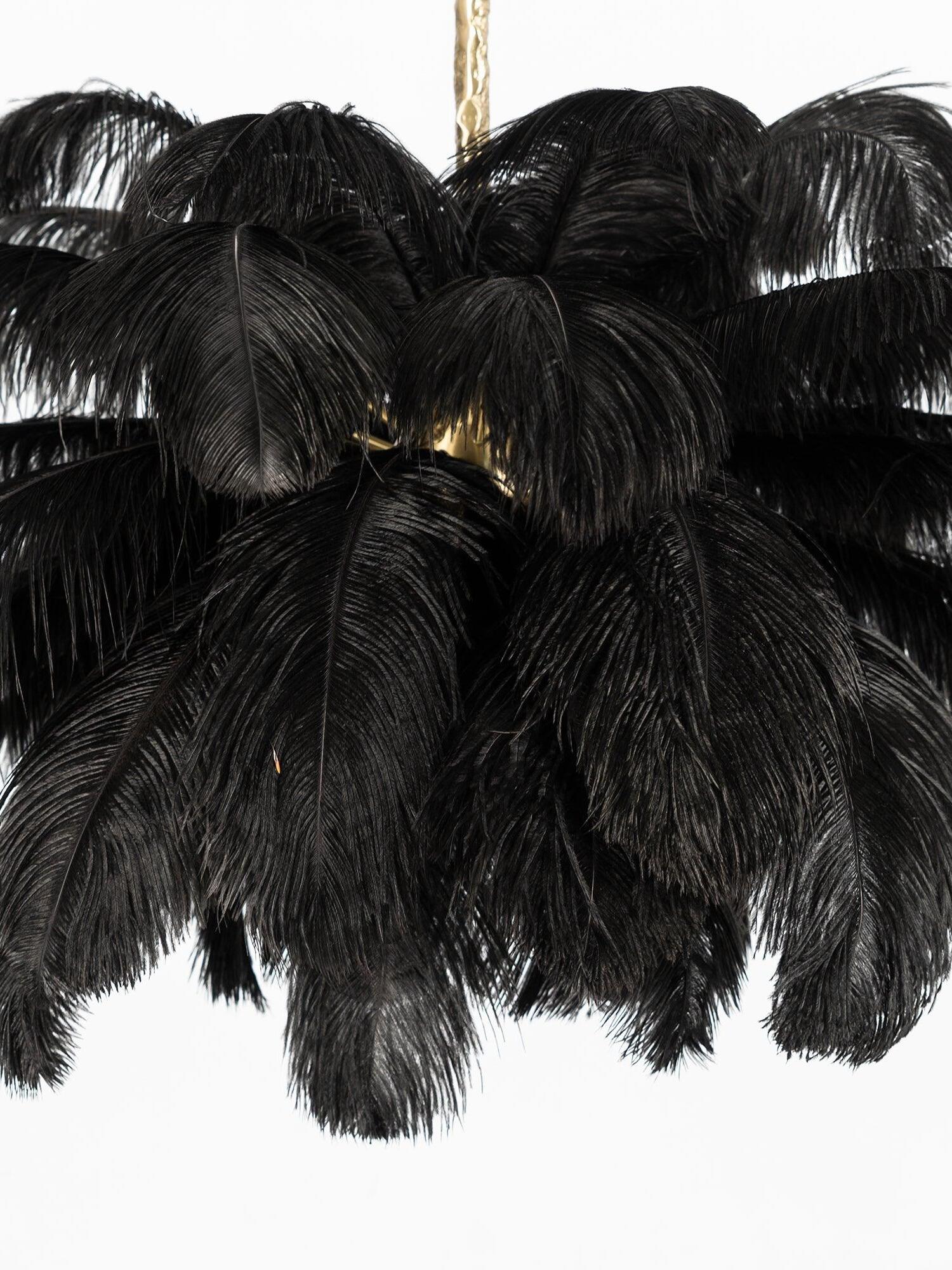 Ostrich Feather Chandeliers - Cueteks