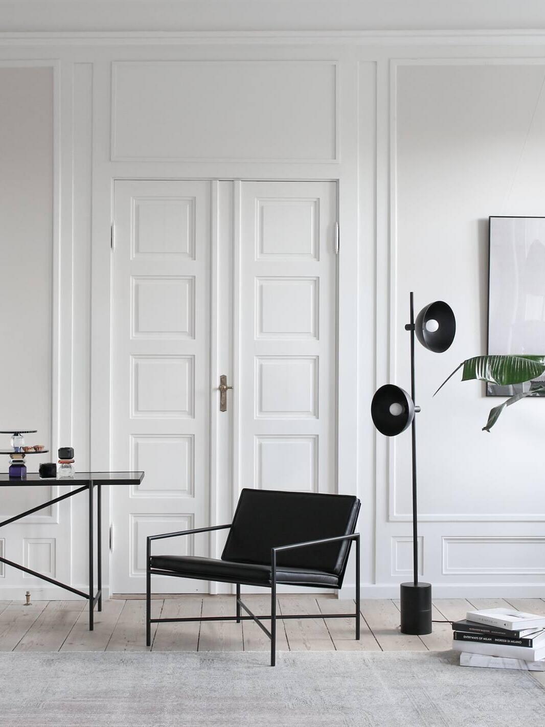 Industrial Black Bowl Shape Studio Floor Lamp - Cueteks