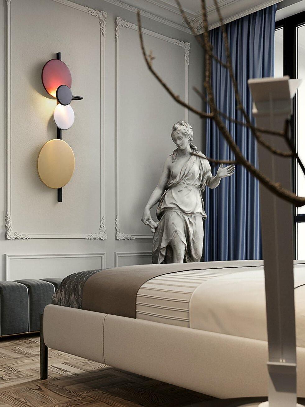 Macaroon Planet Disc Creative Wall Lamp - Cueteks