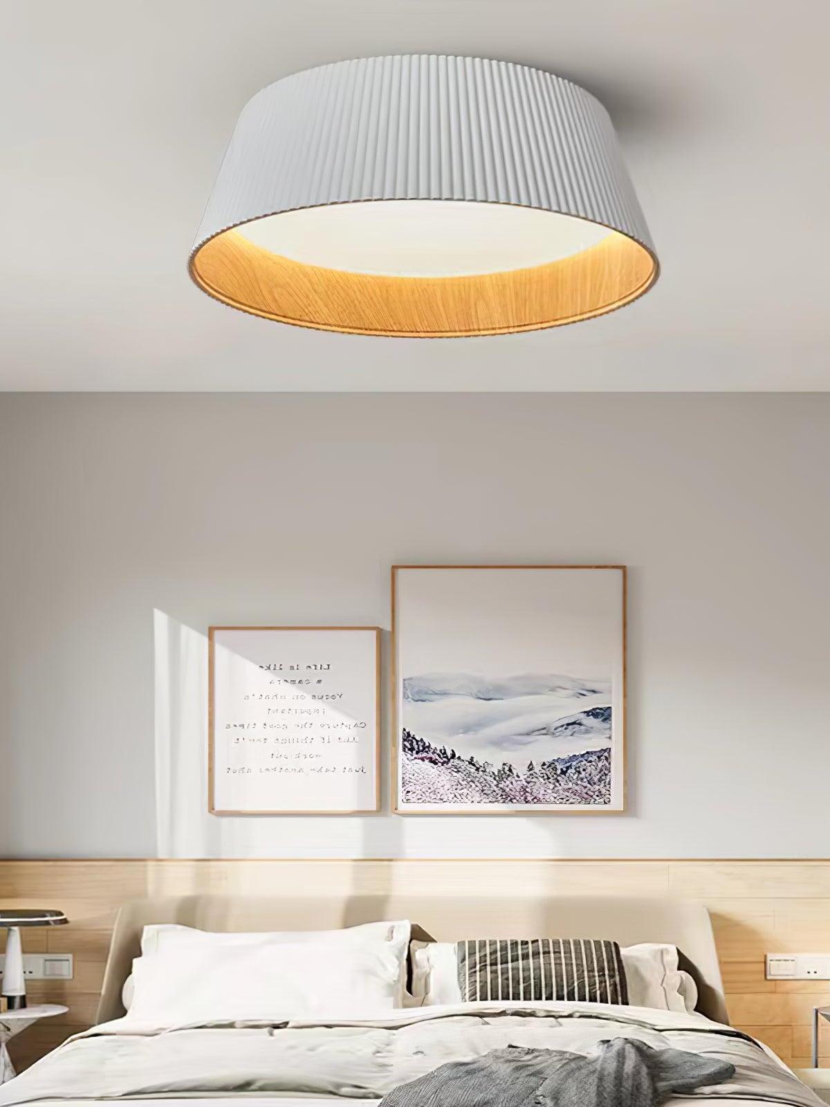 Modern Ribbed Ceiling Light - Cueteks