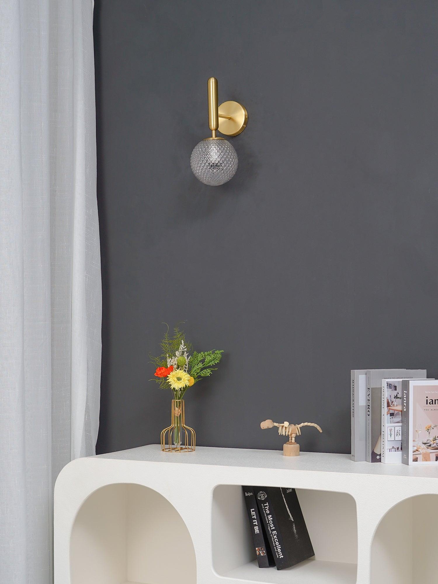 Luxury Miira Glass Ball Bedroom Wall Light - Cueteks