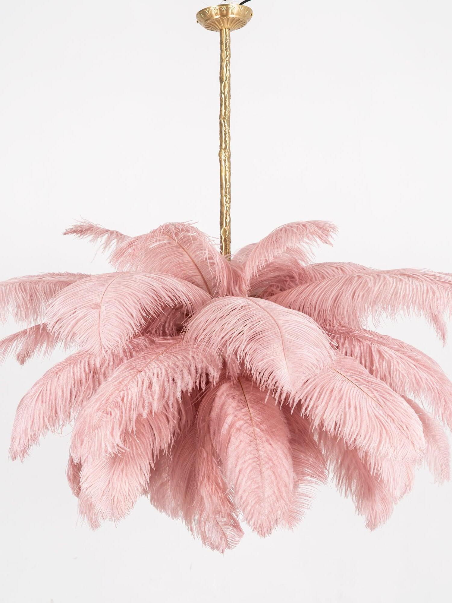 Ostrich Feather Chandeliers - Cueteks