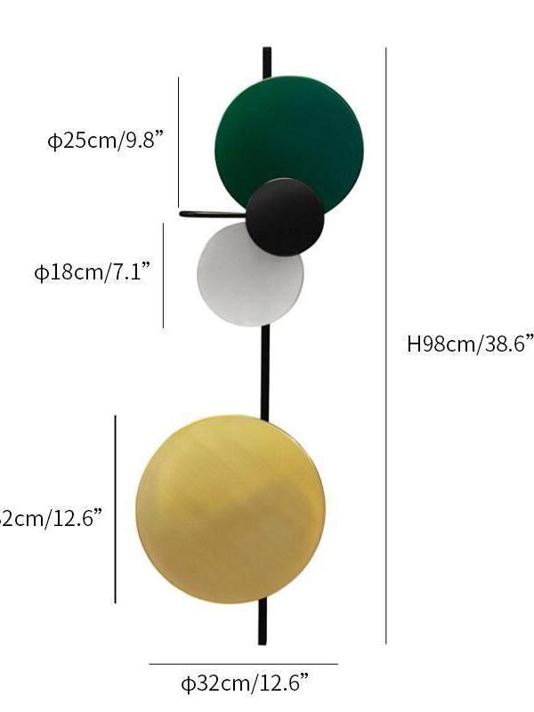 Macaroon Planet Disc Creative Wall Lamp - Cueteks