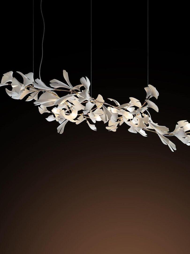Creative Ceramics Gingko Flower Chandelier G - Cueteks