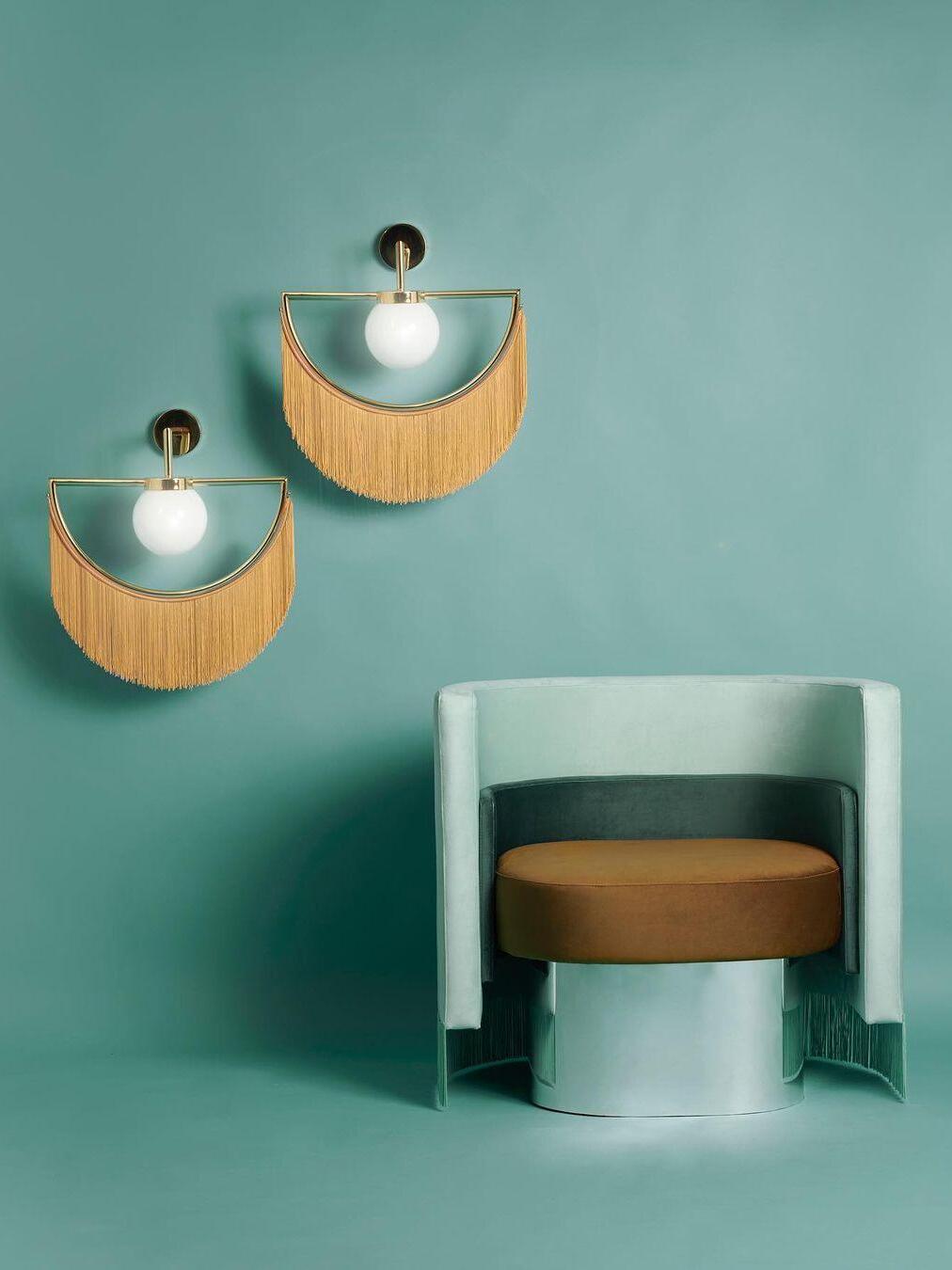 Exquisite Wink Tassel Glass Ball Wall Lamp - Cueteks