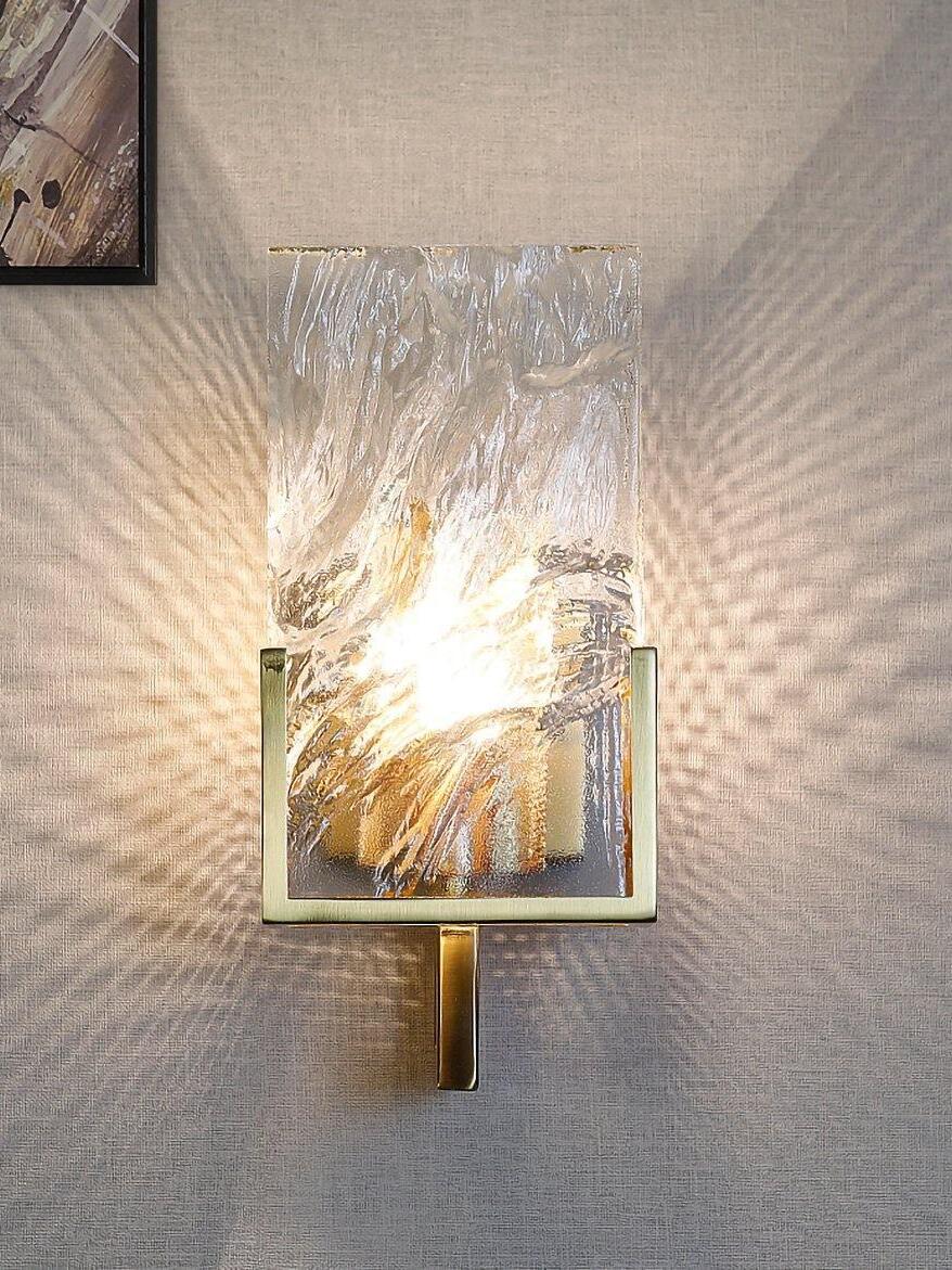 Front view of lit textured Crystal panel