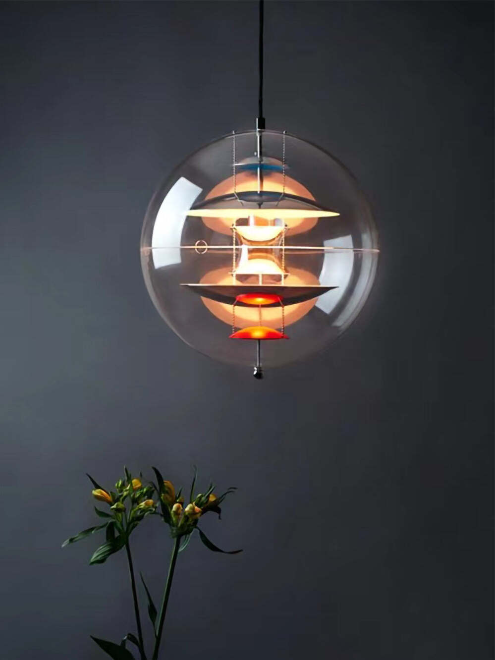 Modern Metal VP Globe Suspension for Living Room - Cueteks