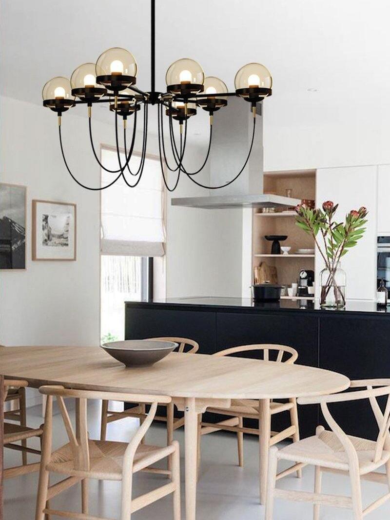 Glass Ball Chandelier - Cueteks