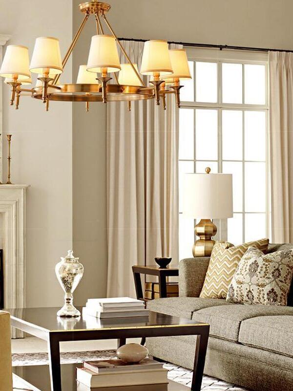 Antique Brass Chandelier - Cueteks
