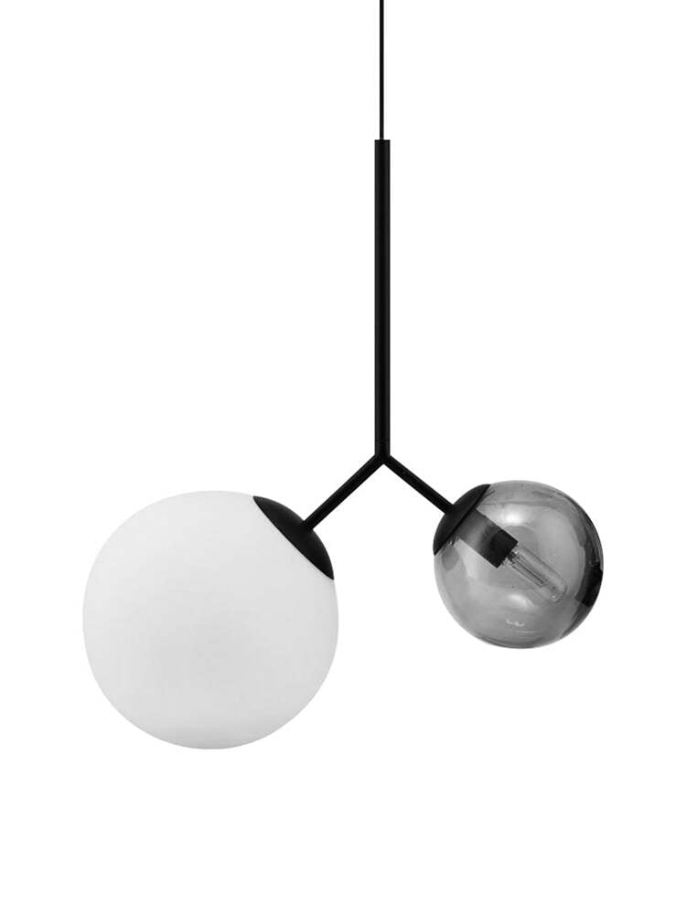 Glass Twice Pendant Lamp for Modern Interiors - Cueteks