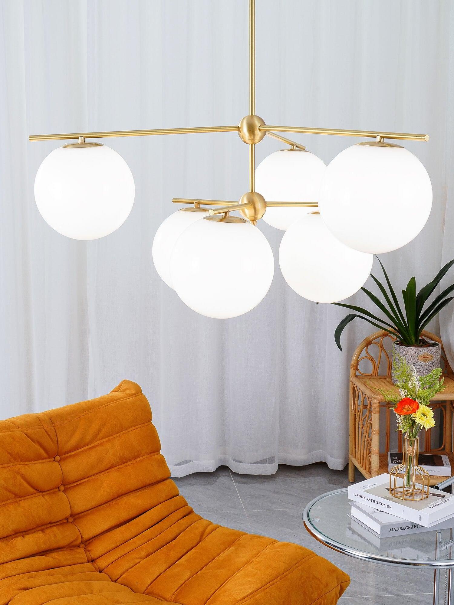 Sphere & Stem Chandelier - Cueteks