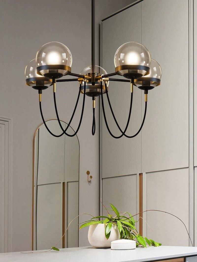 Glass Ball Chandelier - Cueteks